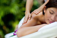 woman getting massage